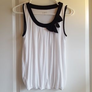 White blouse with bow